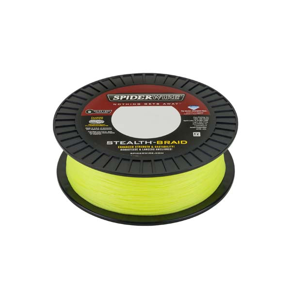 SpiderWire Stealth Braid Fishing Line - 500 Yards High Strength Low-Visibility Braided Line for Saltwater & Freshwater Fishing - Perfect for Bass, Trout, and Saltwater Game Fish