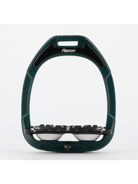 Flex On Green Composite Stirrup - Lightweight & Durable Equestrian Stirrups for Horse Riding, Jumping & Training - Perfect for English & Western Riding Styles