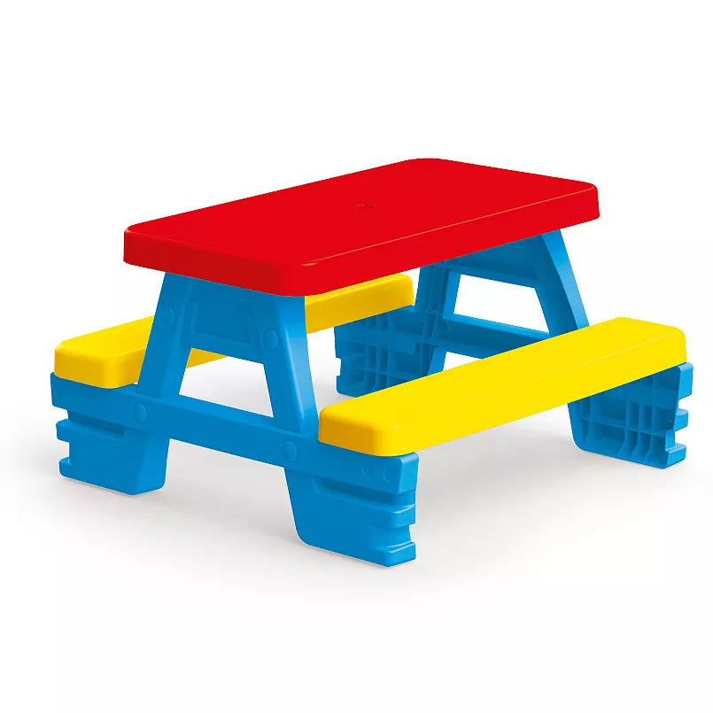 Vibrant 4-Piece Kids Picnic Table Set - Dolu Multi-Color Outdoor Dining & Play Furniture for Toddlers & Children - Perfect for Backyards, Parks & Indoor Playrooms