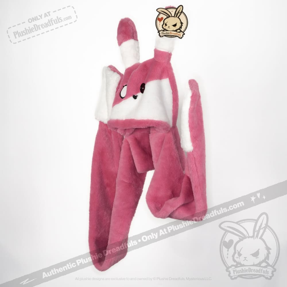 Scoodie Dreadful BPD Rabbit Scarf Hoodie - Cozy Winter Wear for Women, Cute Animal Print Fashion Hooded Scarf - Perfect for Cold Weather, Outdoor Activities & Mental Health Awareness