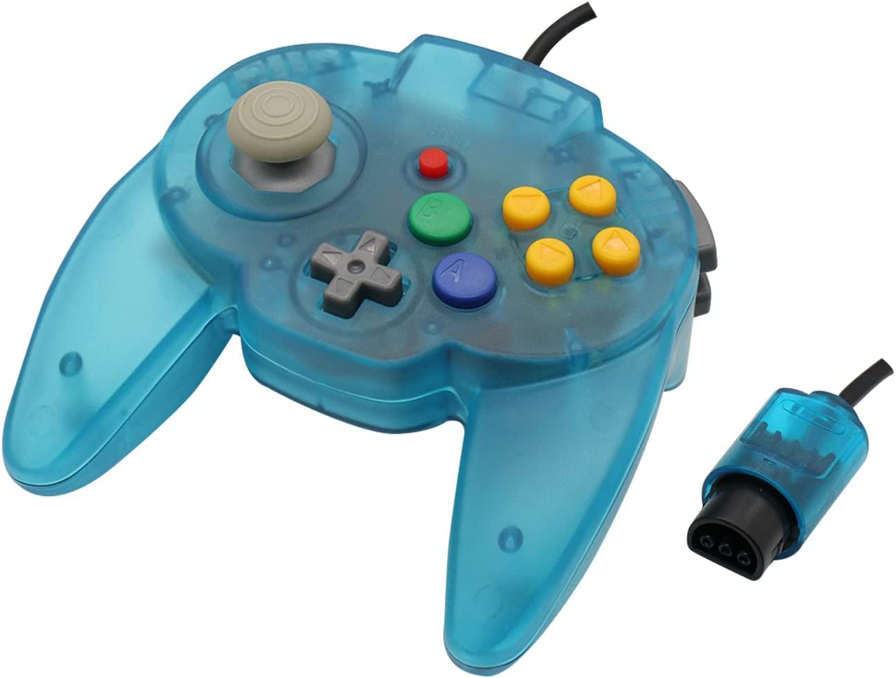 Intec Gaming Warrior 64 Wired Controller for Nintendo 64 N64 Console - Blue | Compatible with Original N64 System | Perfect for Retro Gaming & Multiplayer Sessions