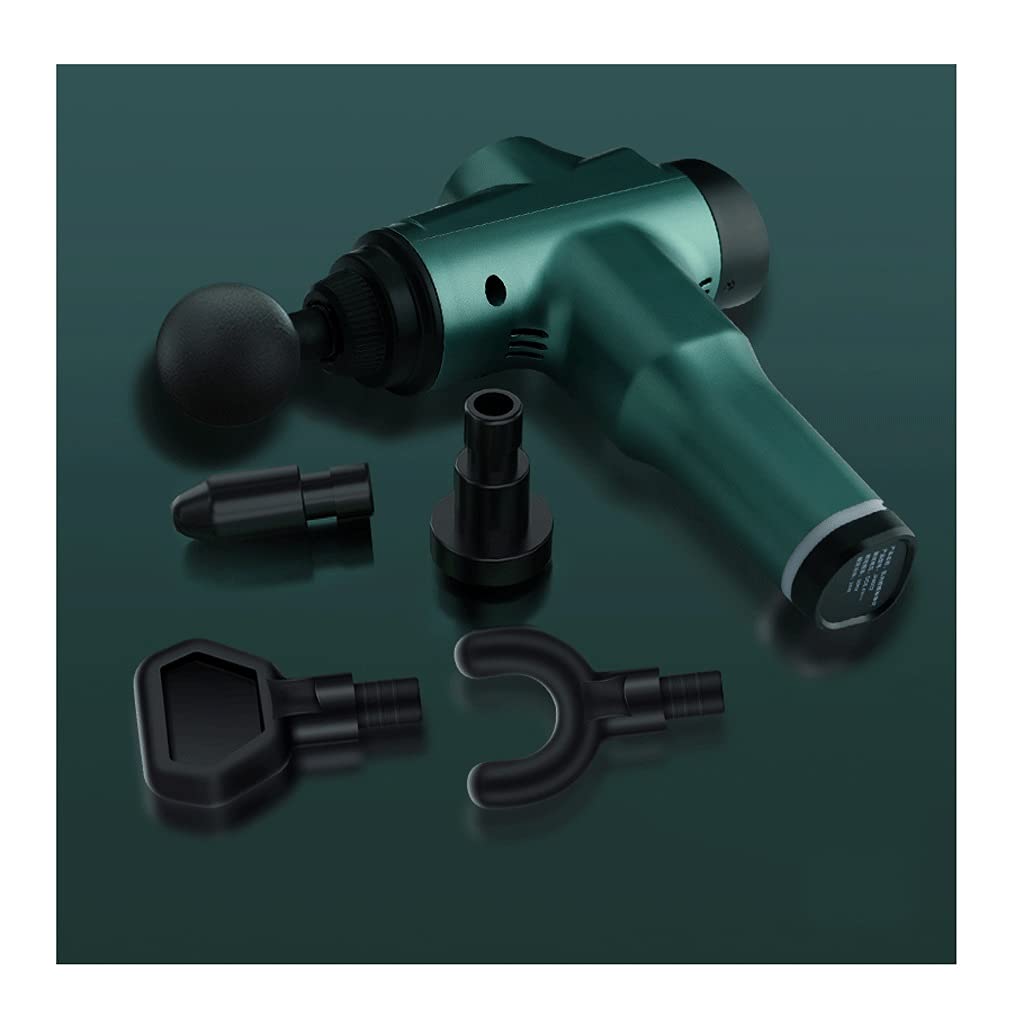 Electric Percussion Massage Gun - 6 Speed Levels & 5 Interchangeable Heads for Deep Tissue Muscle Relief, Portable Handheld Massager for Back, Neck, Leg Pain - Perfect for Post-Workout Recovery, Athletes & Home Use