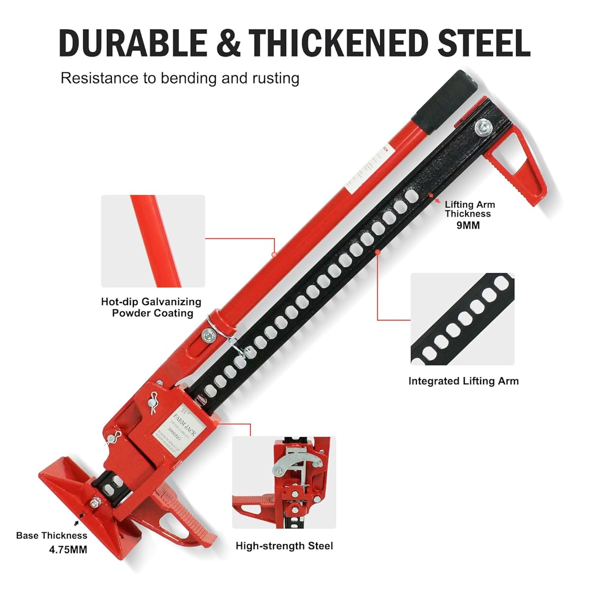 **GARVEE 3 Ton Heavy Duty Farm Jack - 48