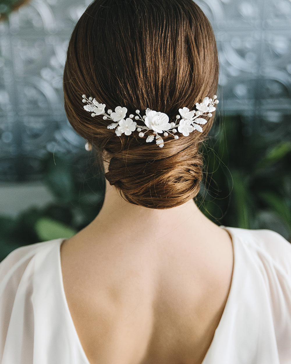Elegant Dahlia Mini Hair Vine - Floral Hair Accessory for Weddings, Bridal Bouquets & Special Occasions
