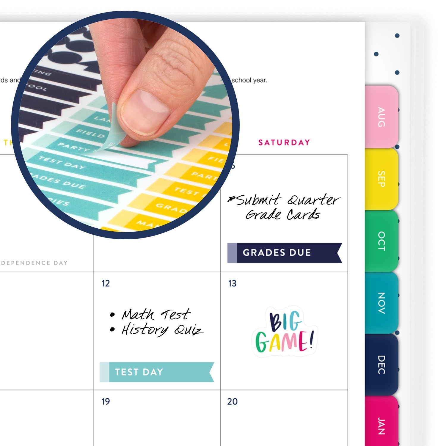 AT-A-GLANCE 2024-2025 Academic Planner - Simplified by Emily Ley, Weekly & Monthly Teacher Planner, 8.5