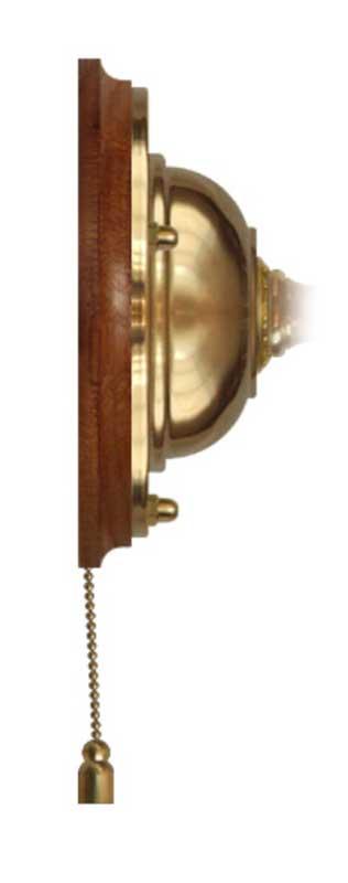 Brass Draw Bolt Fastener Plate with Brown Wood Frame - Secure Cabinets, Doors & Furniture for Home & Office Use