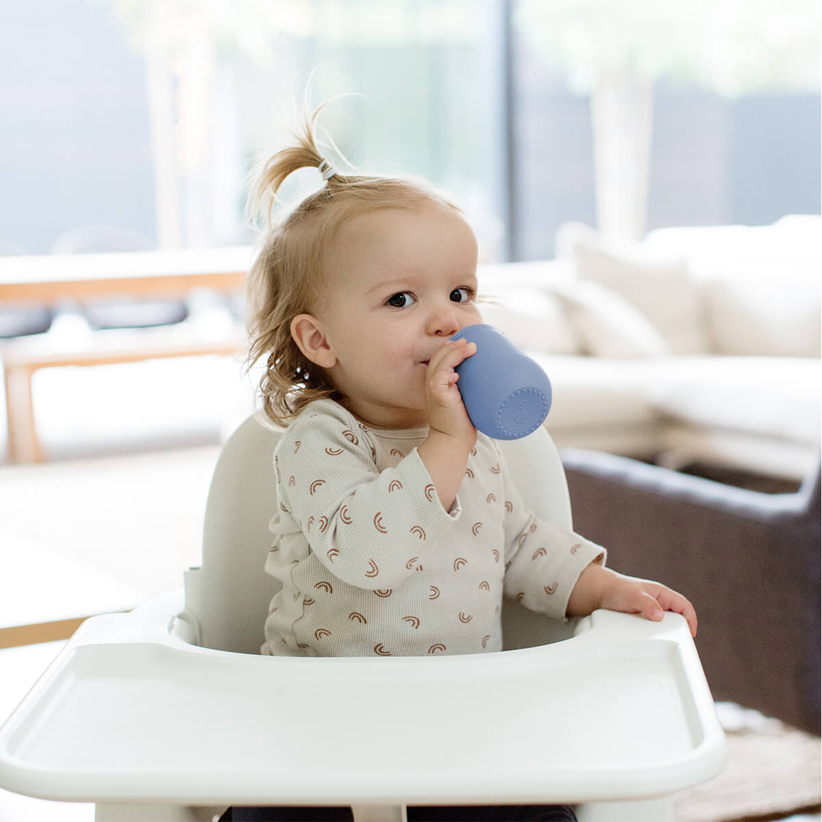 Ezpz Mini Cup with Straw - Toddler Sippy Cup Training System for Easy Drinking - Perfect for Babies and Kids at Home, Travel & Daycare