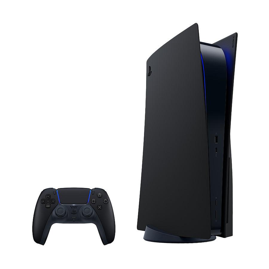 Sony PS5 Console Covers - Midnight Black Replacement Shell for Playstation 5 - Protective Case for Gaming Setup & Display