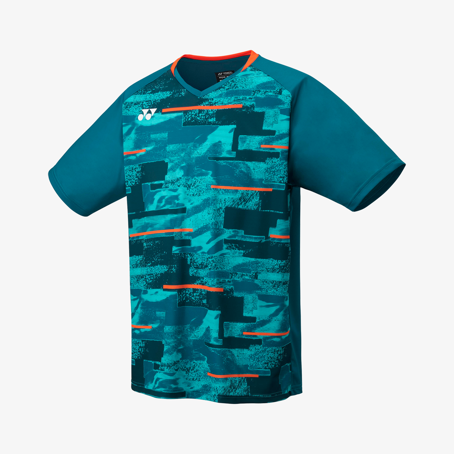 Yonex YM0034 Men's Crew Neck T-Shirt - Breathable & Comfortable Athletic Shirt for Tennis, Running & Gym Workouts (Blue Green)
