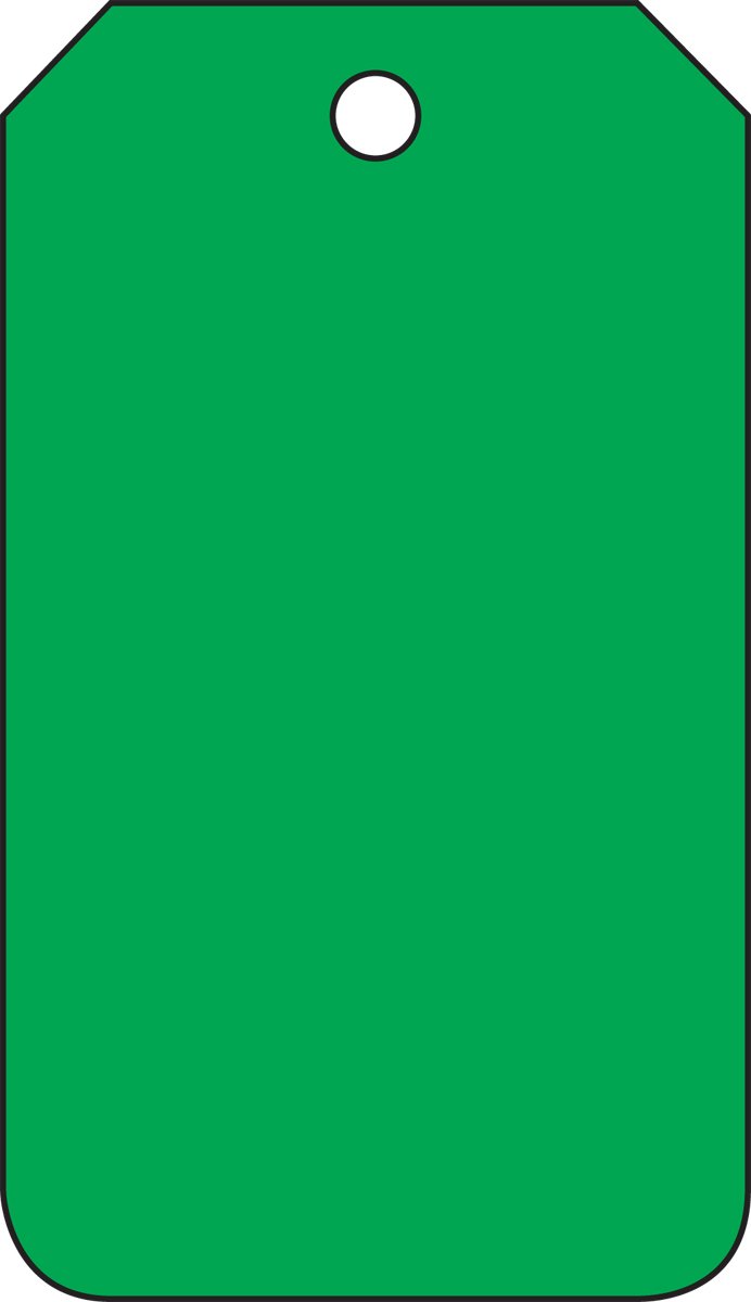 Accuform MDT527CTP Solid Color Blank Tags - 5.75