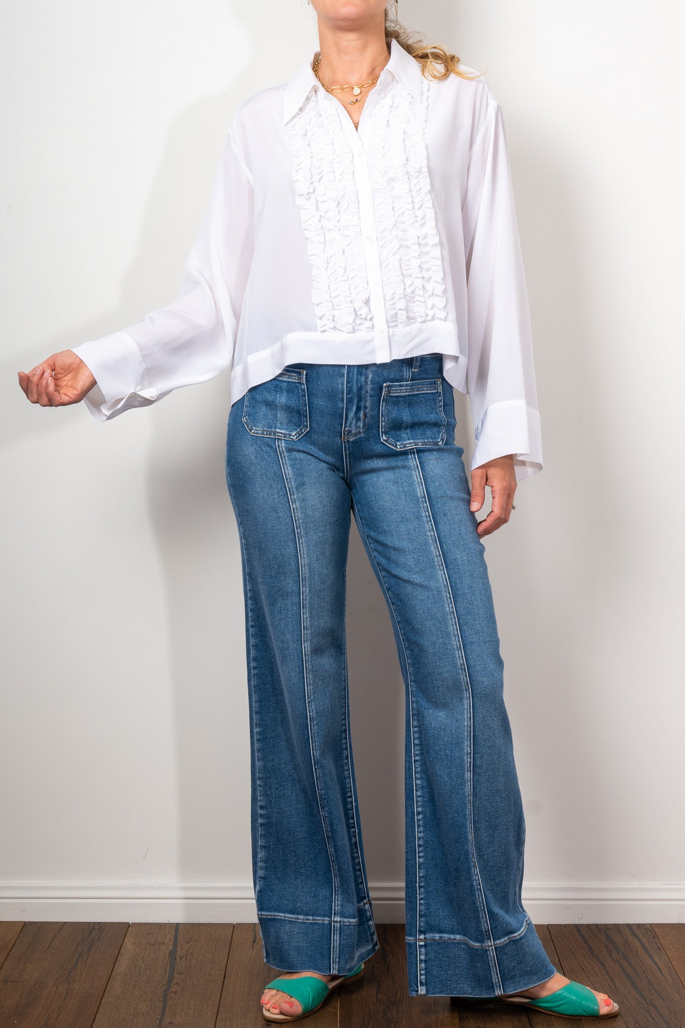 M.A. Dainty Liza Shirt - Women's Stylish Casual Blouse for Work & Everyday Wear | Perfect for Office, Date Night & Weekend Outfits