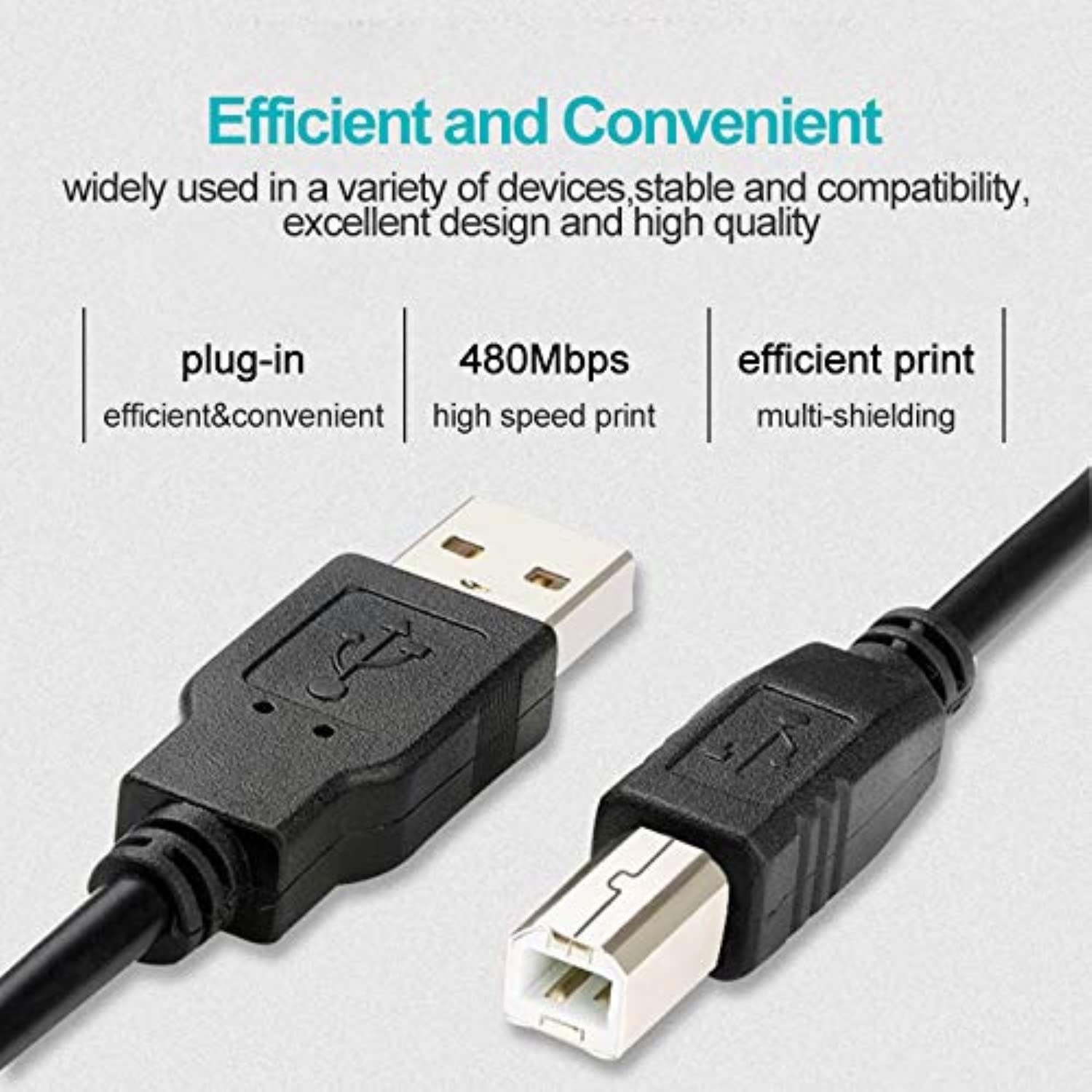 6ft USB Cable for Numark NS6/NS7 DJ Controller - PC/Laptop Replacement Cord for DJ Mixing