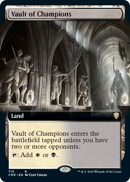 Magic: The Gathering - Vault of Champions Foil Extended Art Card | Commander Legends MTG | Collectible Trading Card Game for Deck Building & Strategy Play