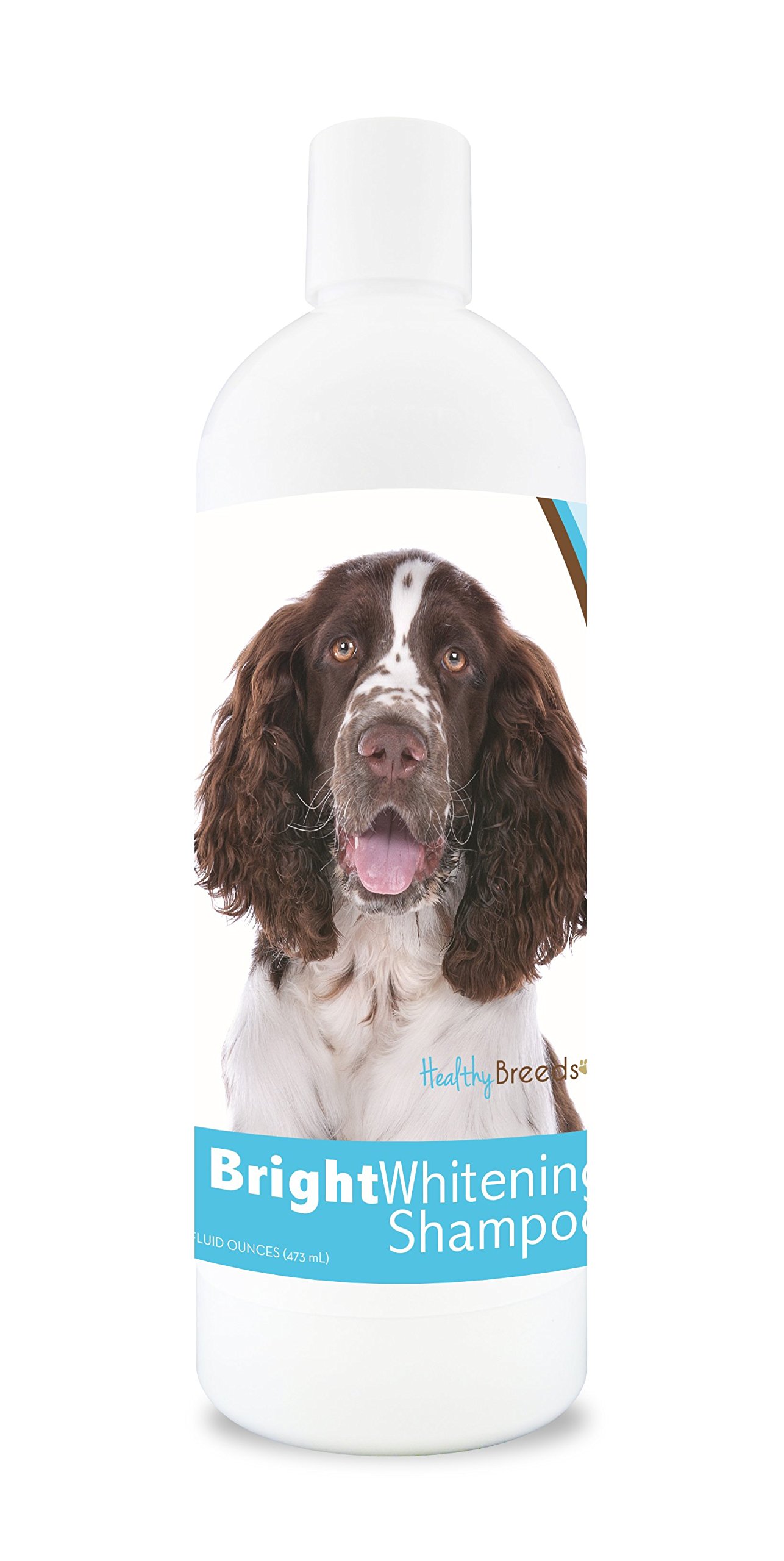 Healthy Breeds English Springer Spaniel Bright Whitening Shampoo for Dogs - 12 oz | Whitens & Brightens Coat | Gentle Formula for Sensitive Skin | Perfect for Show Dogs & Daily Grooming