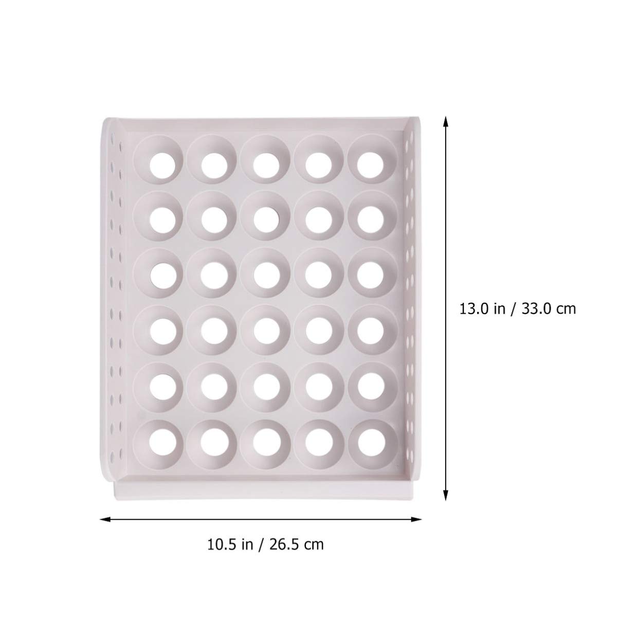 Stackable Plastic Egg Tray with Lid - 30 Egg Container for Refrigerator Storage | Fridge Organizer Bin for Eggs, Perfect for Kitchen, Home & Restaurant Use