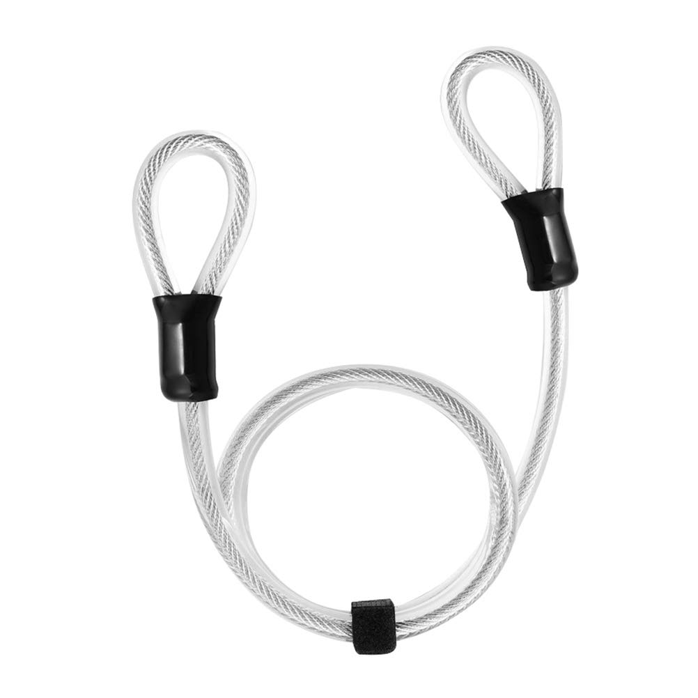 Abaodam Bike Lock Security Cable - Heavy Duty Double Loop Bicycle Lock for Road Bikes, Mountain Bikes & Outdoor Use - Perfect for Commuting, Travel & Parking Security