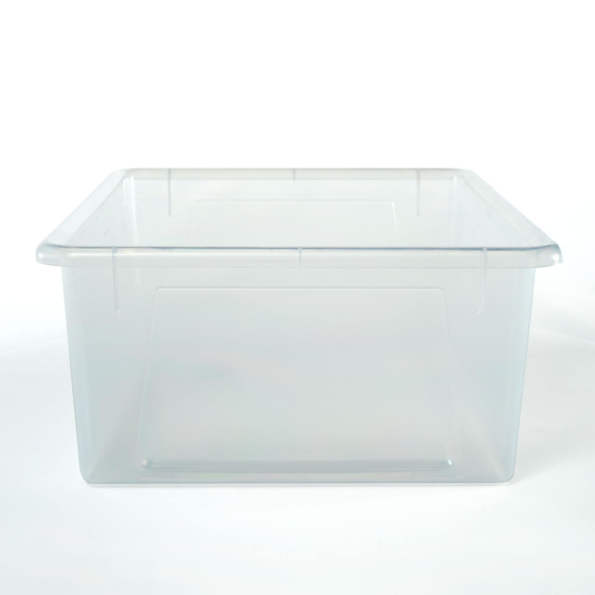 School Smart Durable Plastic Storage Tray - Letter Size Translucent Organizer for Classroom Supplies, Home Office & Craft Organization | Perfect for Teachers, Students & Home Organization