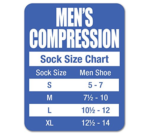 Jefferies Compression Socks 20-30mmHg Knee High for Men & Women - Running & Travel