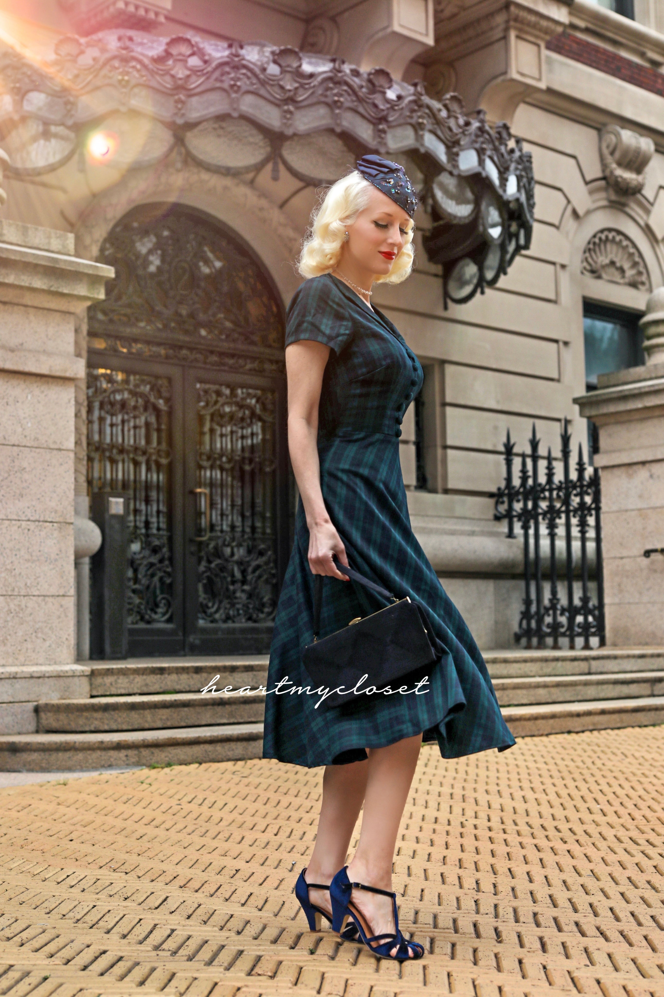 Vintage 50s Retro Plaid Dress - Custom Made Abby Dress for Women | Perfect for Parties, Weddings & Special Occasions
