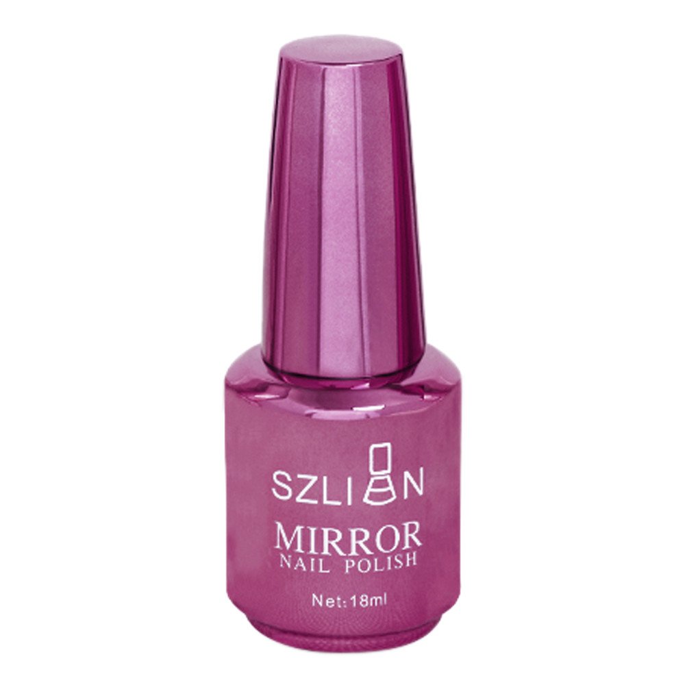 18ml Metallic Chrome Nail Polish - Mirror Effect, High Gloss, Bright Colors for Manicure & Nail Art - Perfect for Parties, Weddings, and Special Occasions