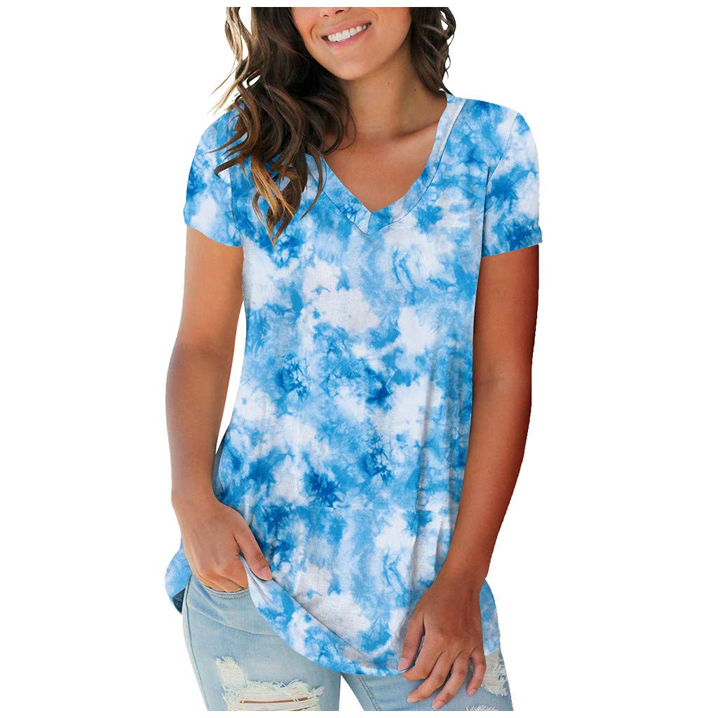 Women's Summer Short Sleeve Floral Tunic Tops - Casual Zip Up Blouse & Funny Dress Shirts for Beach, Vacation & Everyday Wear