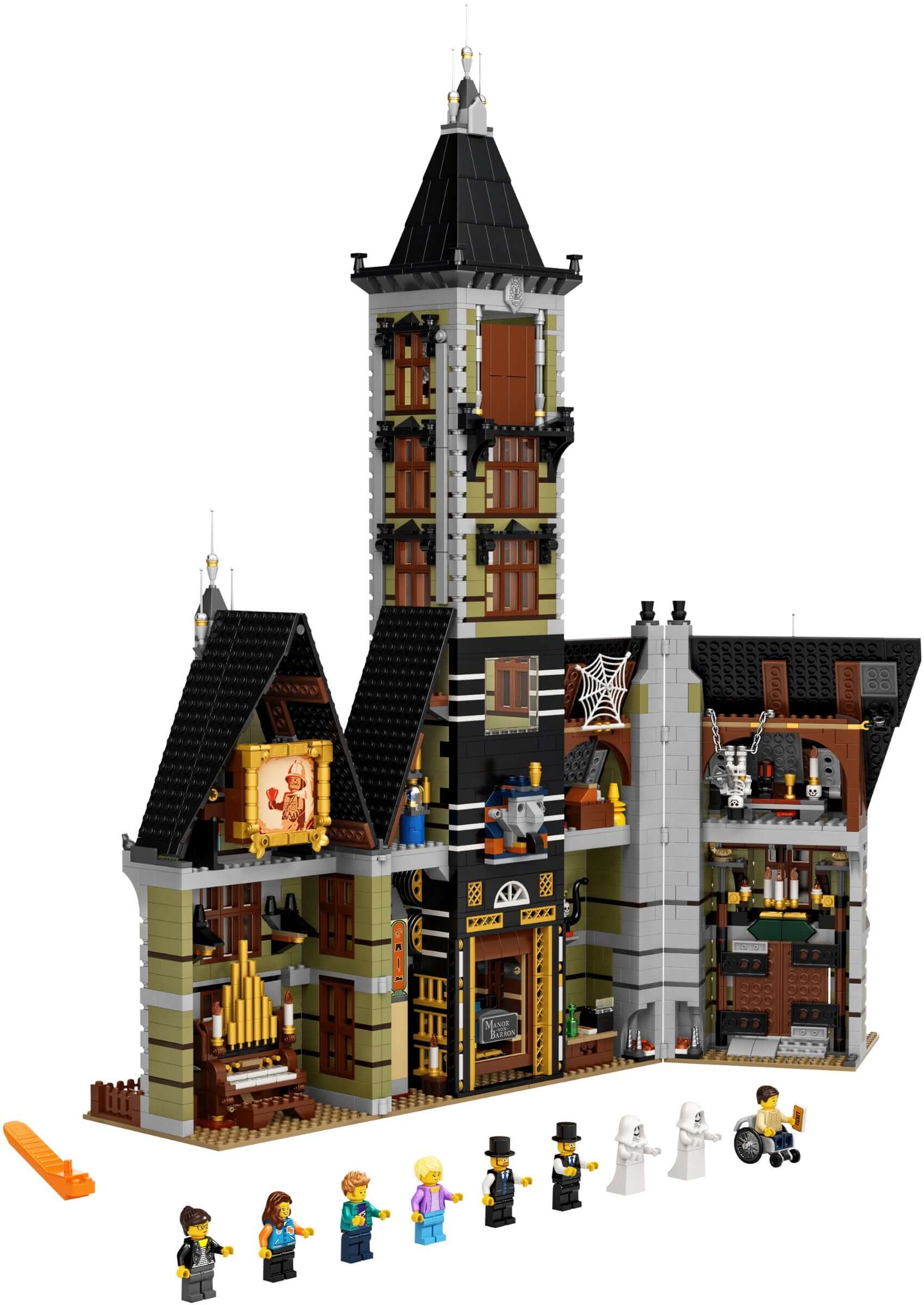 LEGO 10273 Haunted House Building Set - Halloween Haunted Mansion Model Kit with Ghost Minifigures, Perfect for Collectors & Holiday Decor