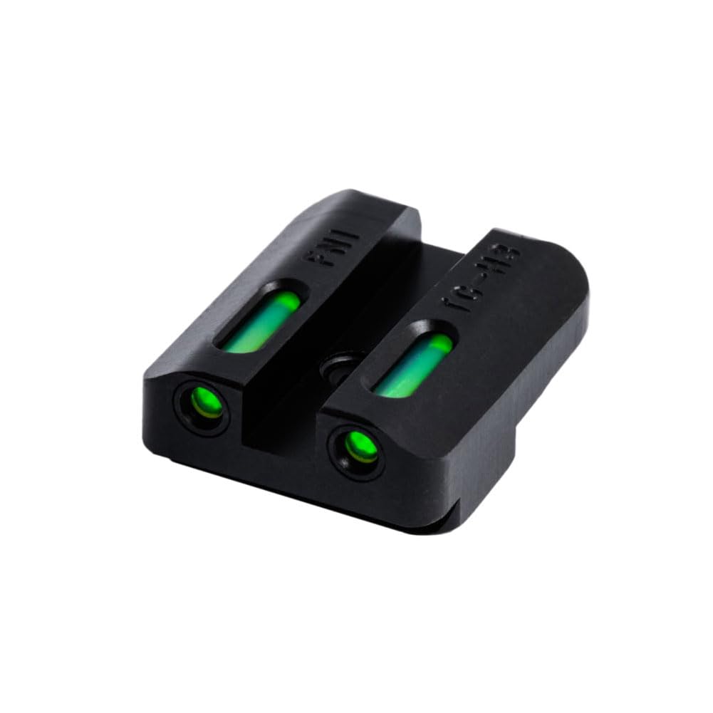 TRUGLO TFX Handgun Sight - Durable Shock-Resistant Compact Tritium & Fiber-Optic Sight for Pistols - Bright Glow for Day & Night Use - Perfect for Home Defense, Tactical Training and Concealed Carry
