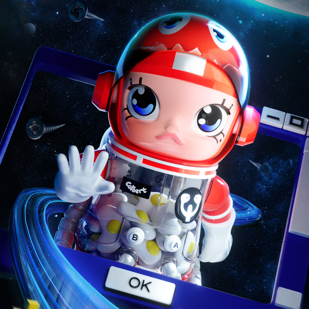 POP MART MEGA Space Molly 1000% Philip Colbert Limited Edition Collectible Art Toy - Perfect for Display, Gifts & Pop Culture Enthusiasts