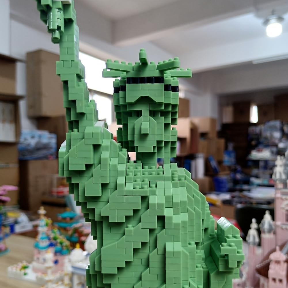 Liberty Enlightened USA Statue of Liberty Micro Mini Building Blocks Set - Creative Construction Toy for Kids & Adults - Perfect for History Lovers, STEM Learning & Collectible Display