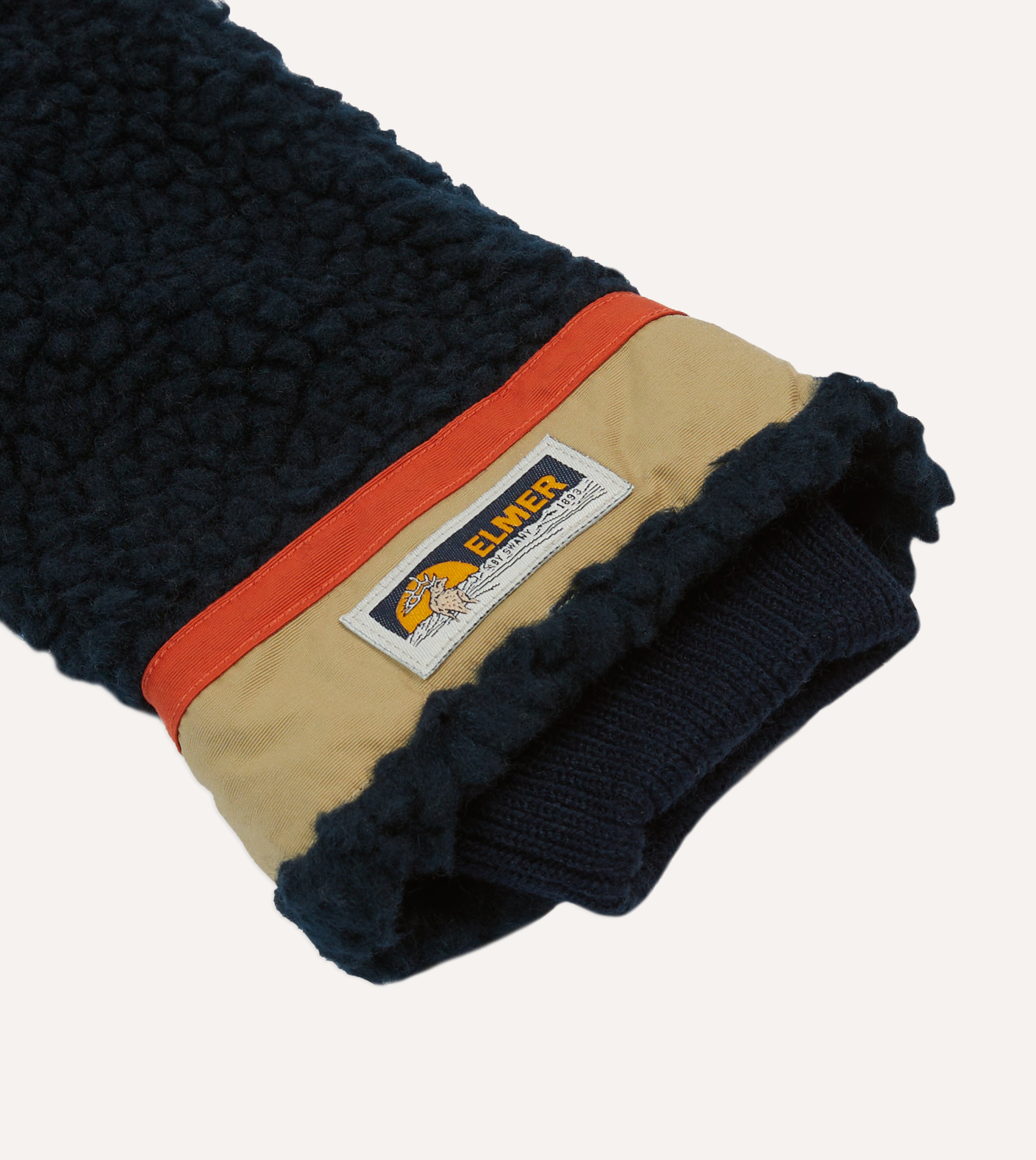 Elmer Navy Teddy Mitten - Soft Winter Gloves for Women & Men, Warm Fleece Lined Knit Mittens for Cold Weather - Perfect for Snowboarding, Skiing, and Outdoor Activities
