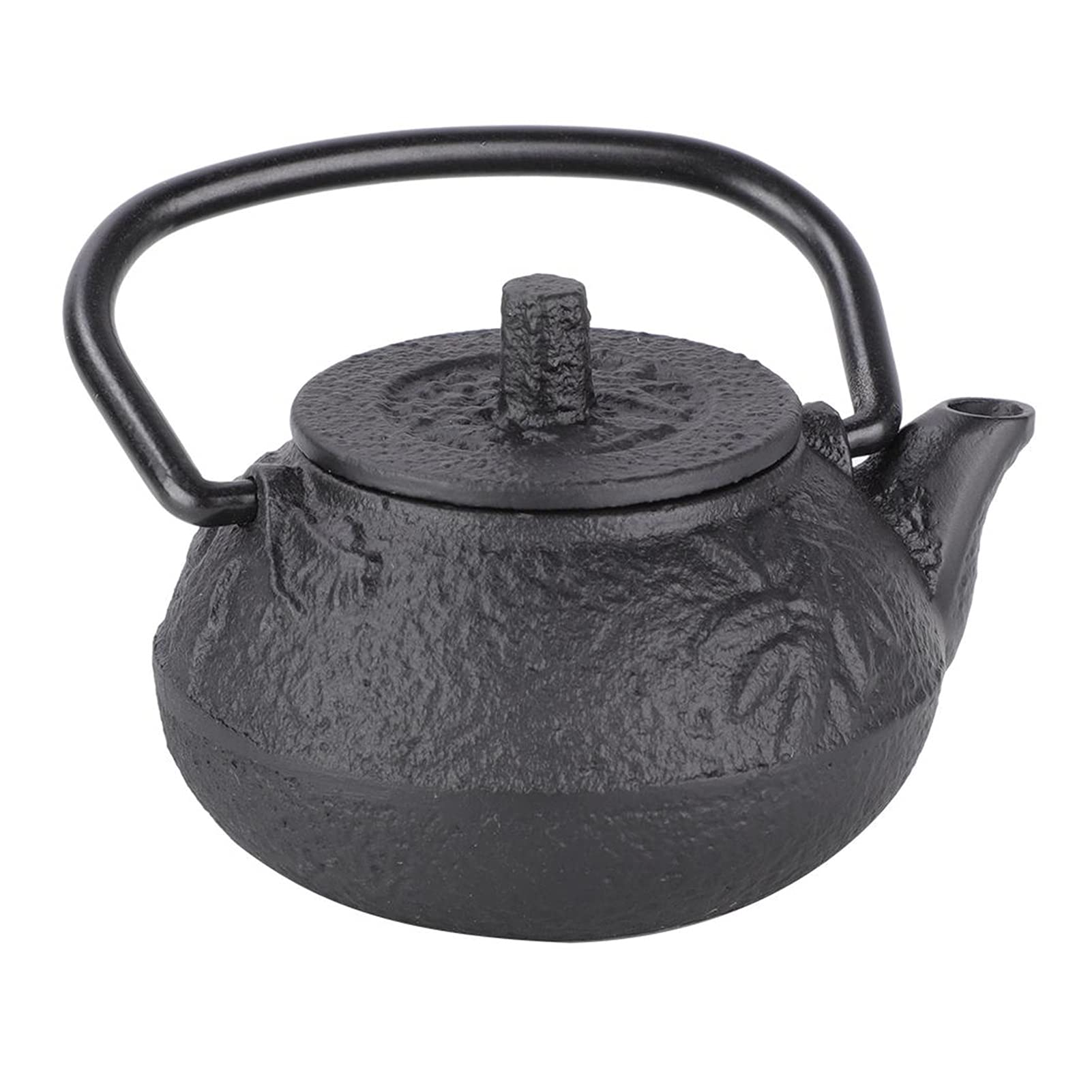 Premium Black Japanese Cast Iron Teapot - Mini Enamel Coated Iron Kettle for Tea Brewing & Boiling Water - Perfect for Home, Office & Japanese Tea Ceremonies