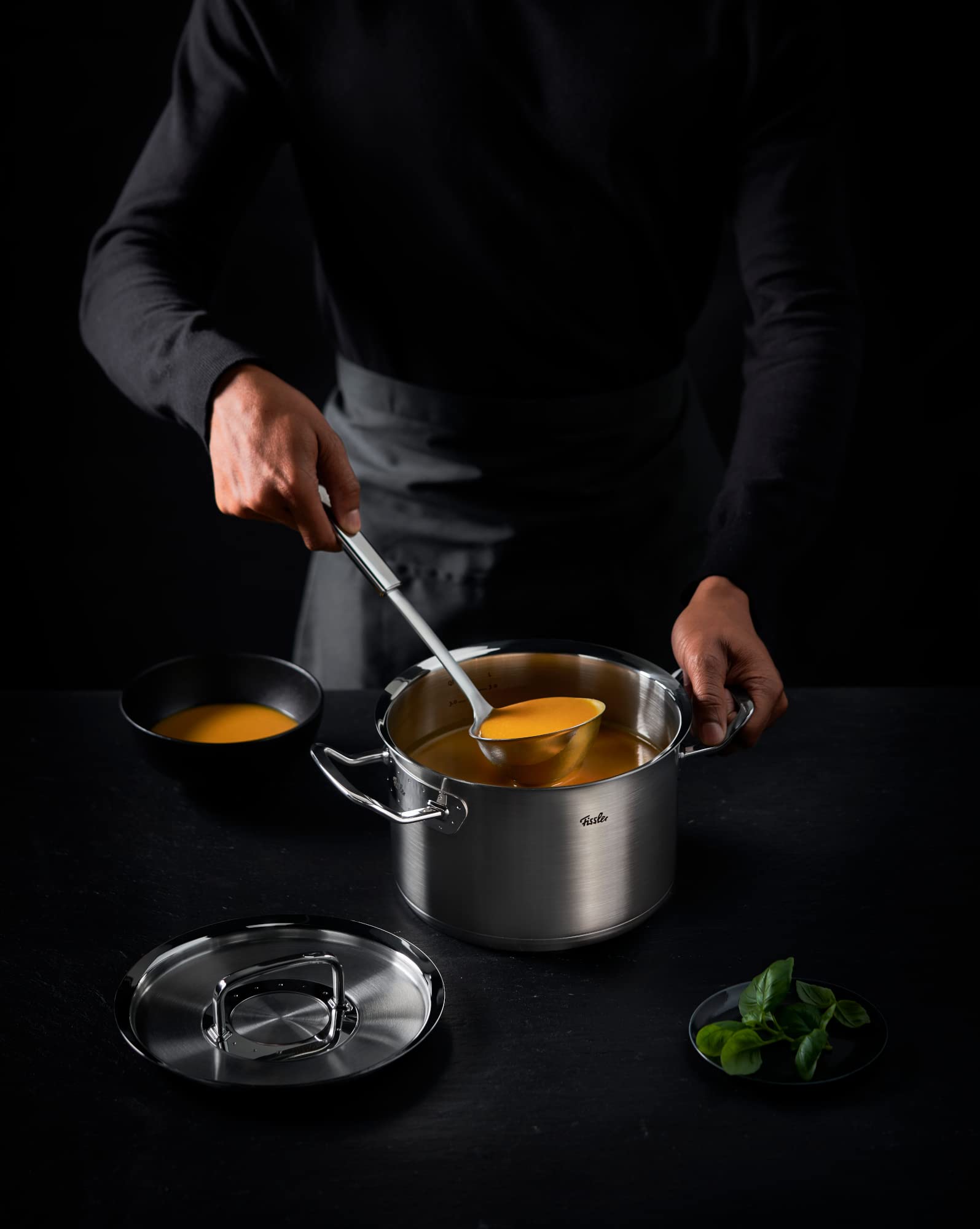 Fissler Original-Profi Collection Stainless Steel Rice Spoon - Large Serving Spoon for Cooking, Portioning & Serving - Premium Kitchen Utensil for Rice, Pasta, Salads & Soups