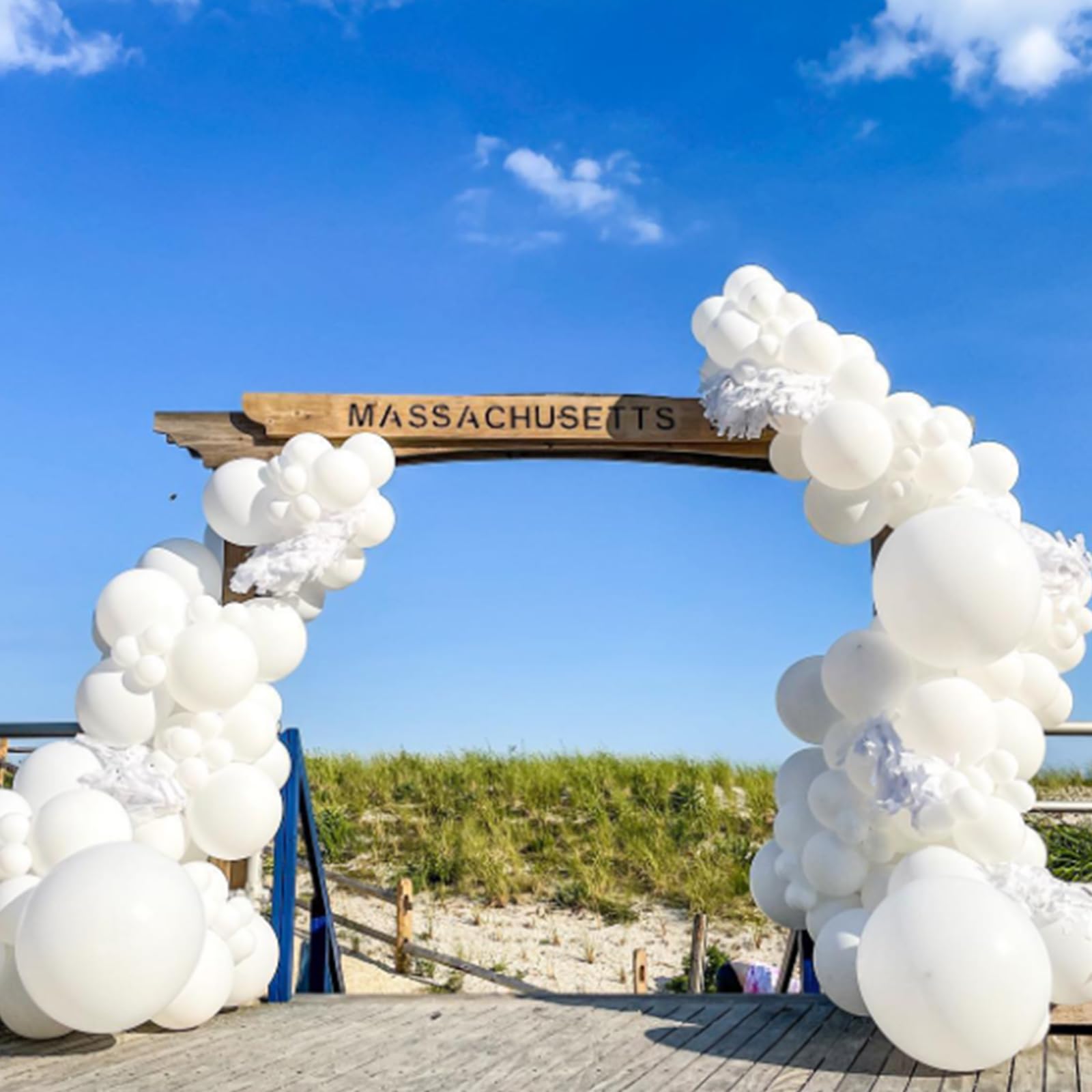 50 Pack 12 Inch White Latex Balloons - Premium Party Balloons for Engagement, Bachelorette, Bridal Shower, Wedding & Birthday Decorations - Perfect for Indoor & Outdoor Celebrations