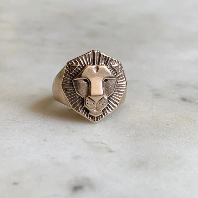 Handcrafted Lion Ring for Women - Unique Animal Jewelry Gift for Her - Perfect for Parties, Date Nights & Special Occasions
