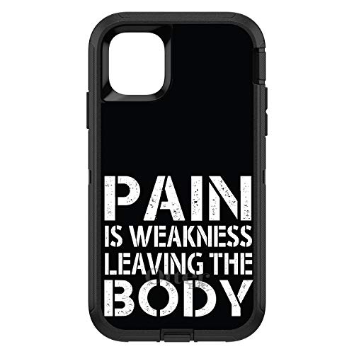 Pain is Weakness Leaving the Body On Black Case