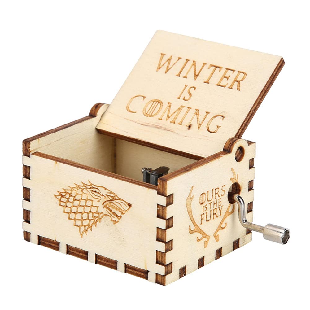 Premium Wooden Hand Crank Music Box - Handcrafted Home Decor, Unique Gift & Entertainment Piece - Perfect for Bedroom, Desk & Living Room Decor | Ideal for Romantic Ambiance, Wedding Favors & Relaxation Moments