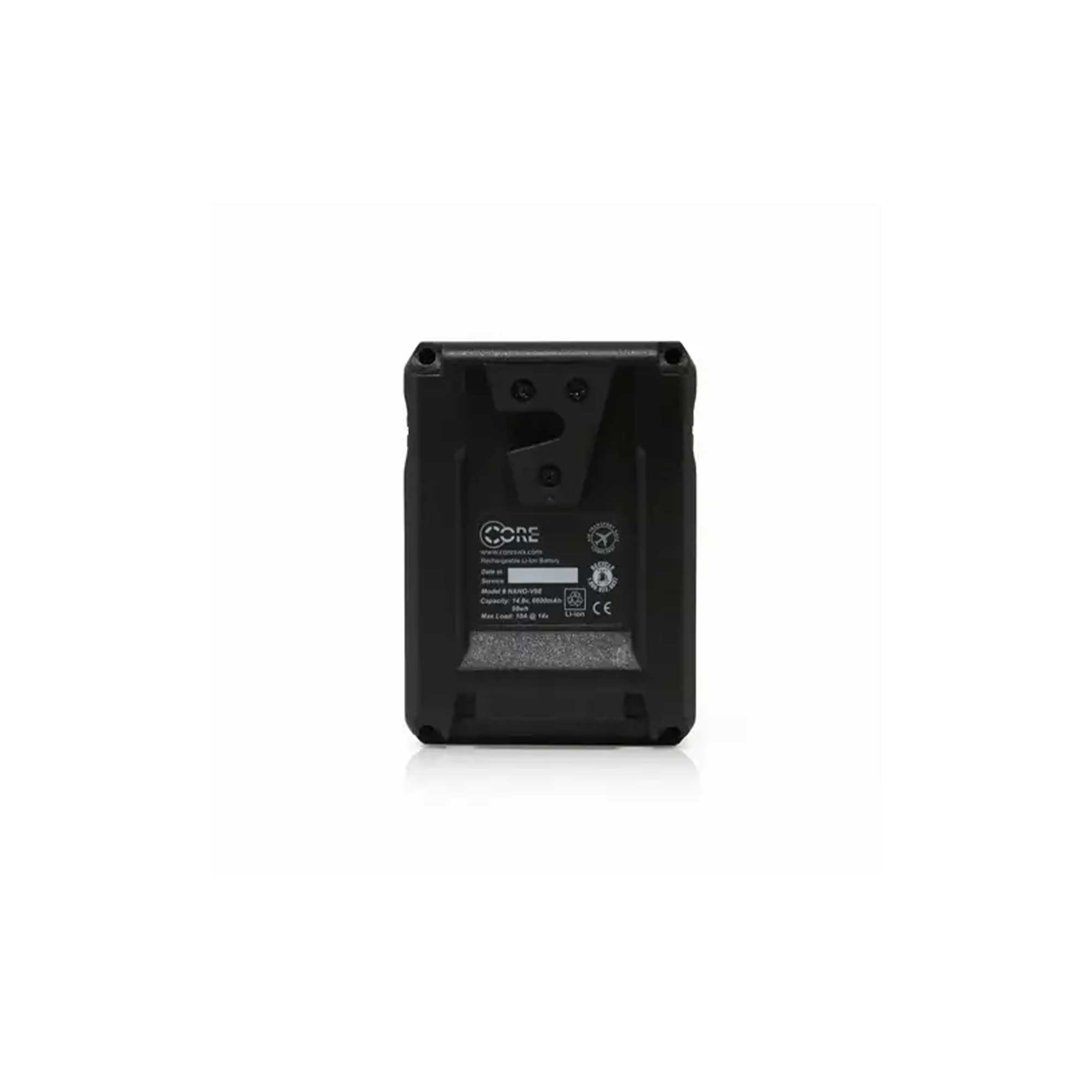 Core SWX NANO Micro 98Wh V-Mount Battery - High Capacity Rechargeable Power Source for DSLR Cameras, Cinema Cameras & Video Equipment - Perfect for On-Location Filming, Live Streaming & Professional Photography