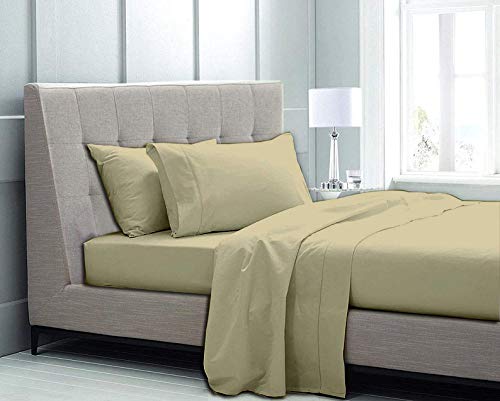 Luxury 800-Thread Count 100% Egyptian Cotton Sheet Set - 4-Piece King Size with 16