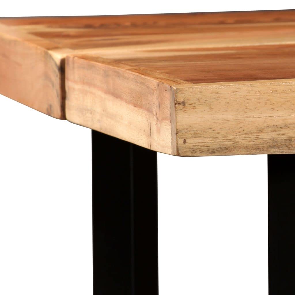 Solid Acacia Wood Bar Table - 59