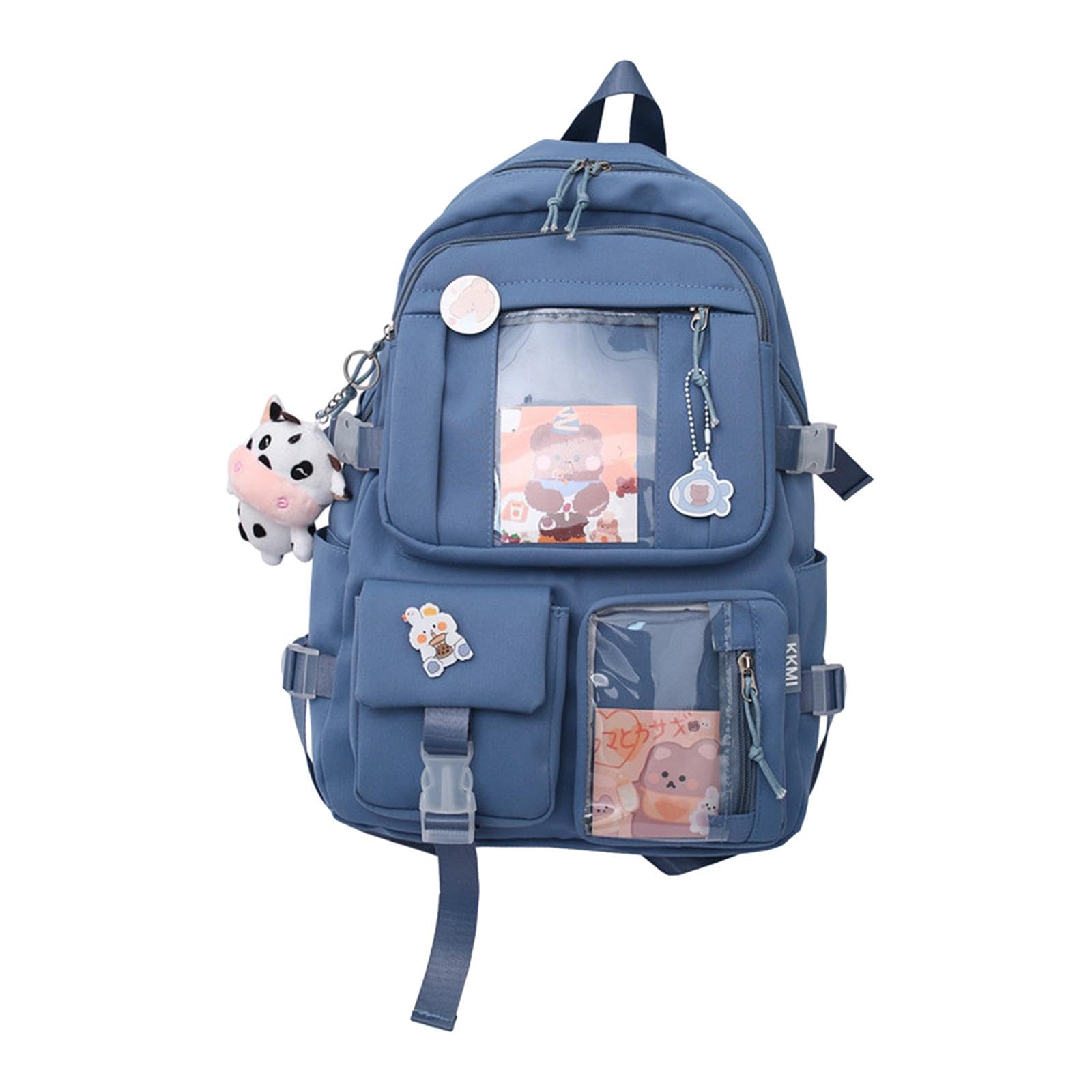 MYADDICTION Women's Backpack - Cute & Durable Knapsack for Travel, School, Work | Lightweight Book Bag for Women, Teens & Girls | Perfect for College, Commuting & Daily Use (Blue)