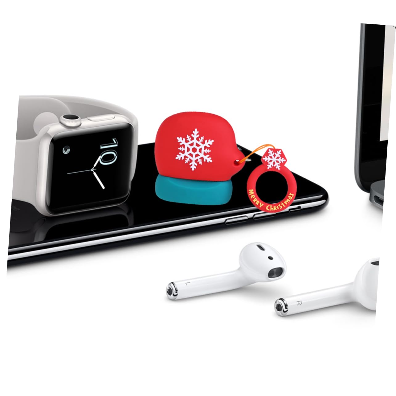 Angoily 2-Pack Snowflake Design AirPods Case Cover - Protective Hard Shell for Apple AirPods 1/2/3 Pro - Perfect for Hiking, Biking, Travel & Outdoor Activities