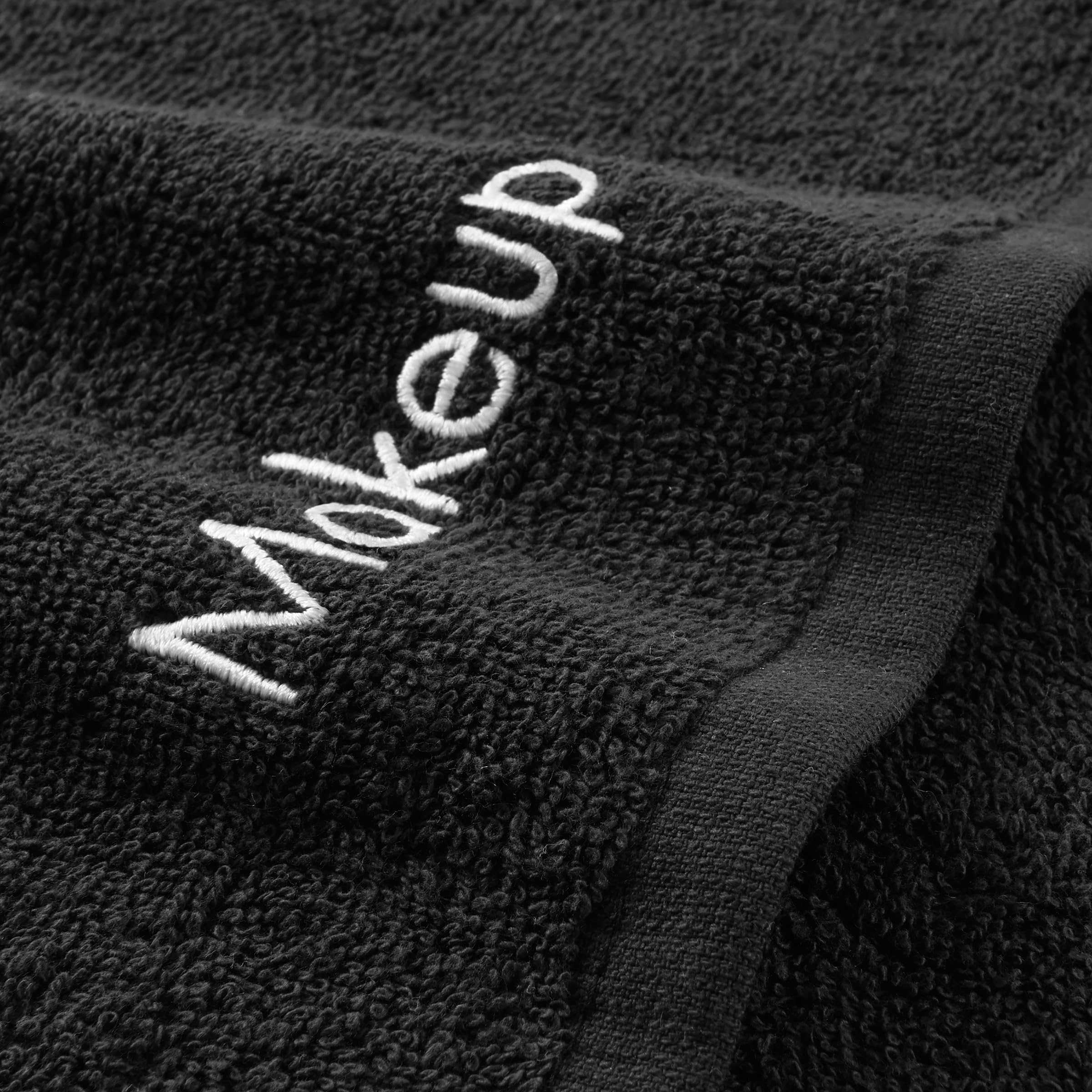 Arkwright Makeup Towels - Bulk Pack of 144 Soft Cotton Face Washcloths - Reusable Makeup Remover Towels for Professional Artists & Home Use (13x13 Inches, Black) - Perfect for Spa, Salon, and Daily Skincare Routine