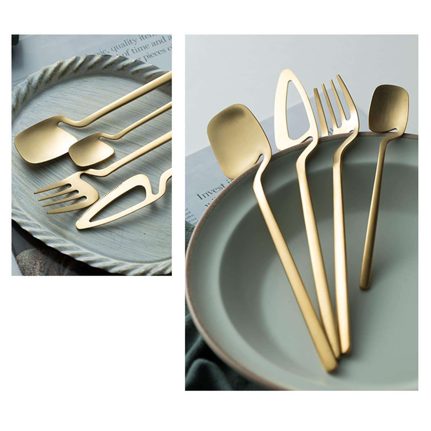 32-Piece Black Silverware Set for 8 - Modern Stainless Steel Flatware Cutlery Set - Dishwasher Safe Dinnerware for Kitchen, Family Gatherings & Daily Use - Perfect for Dining, Entertaining & Special Occasions