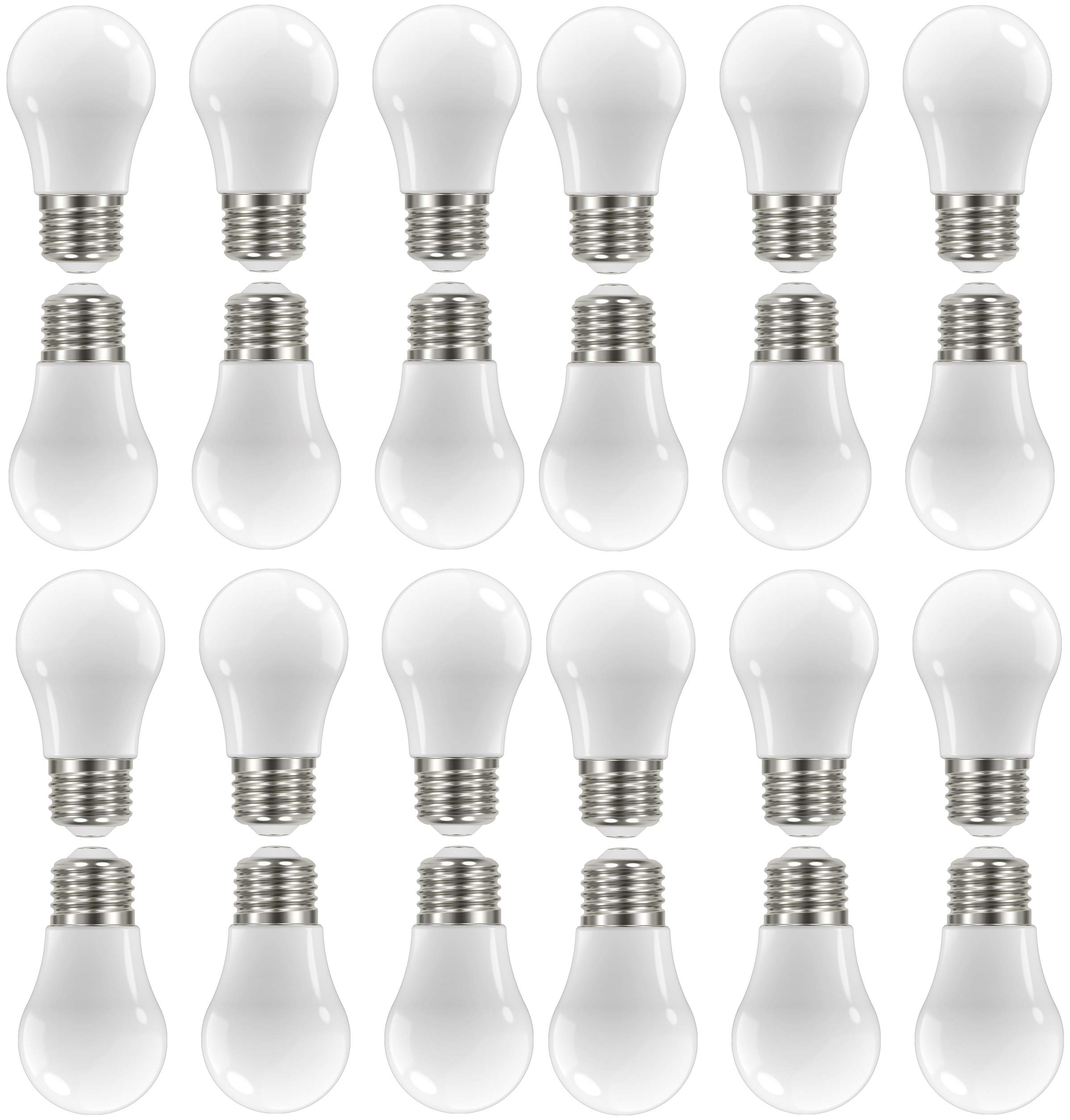 24 Pack Satco S12404 Dimmable LED Filament Bulbs - 5W A15 Soft White 2700K Medium Base 90 CRI 120V - Perfect for Home Lighting, Hotel Lamps, Retail Displays & Commercial Use