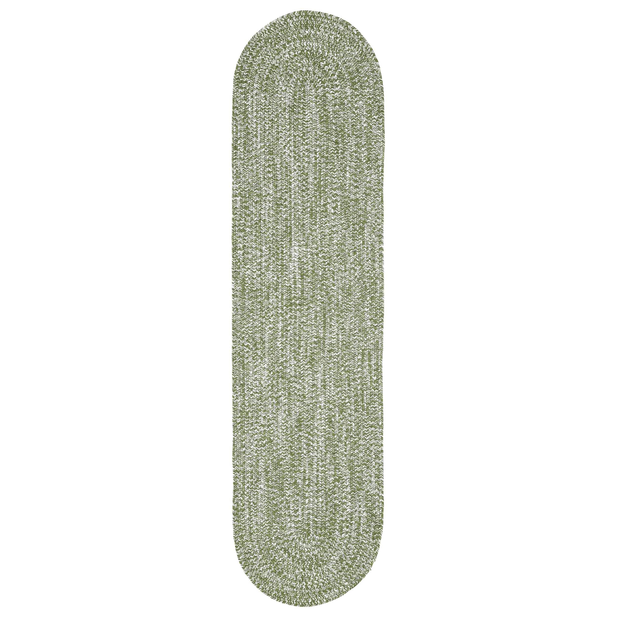 Reversible Braided Area Rug - 2-Tone Indoor/Outdoor Rug for Living Room, Bedroom, Patio & Deck - Non-Slip Durable Floor Mat for Home Decor
