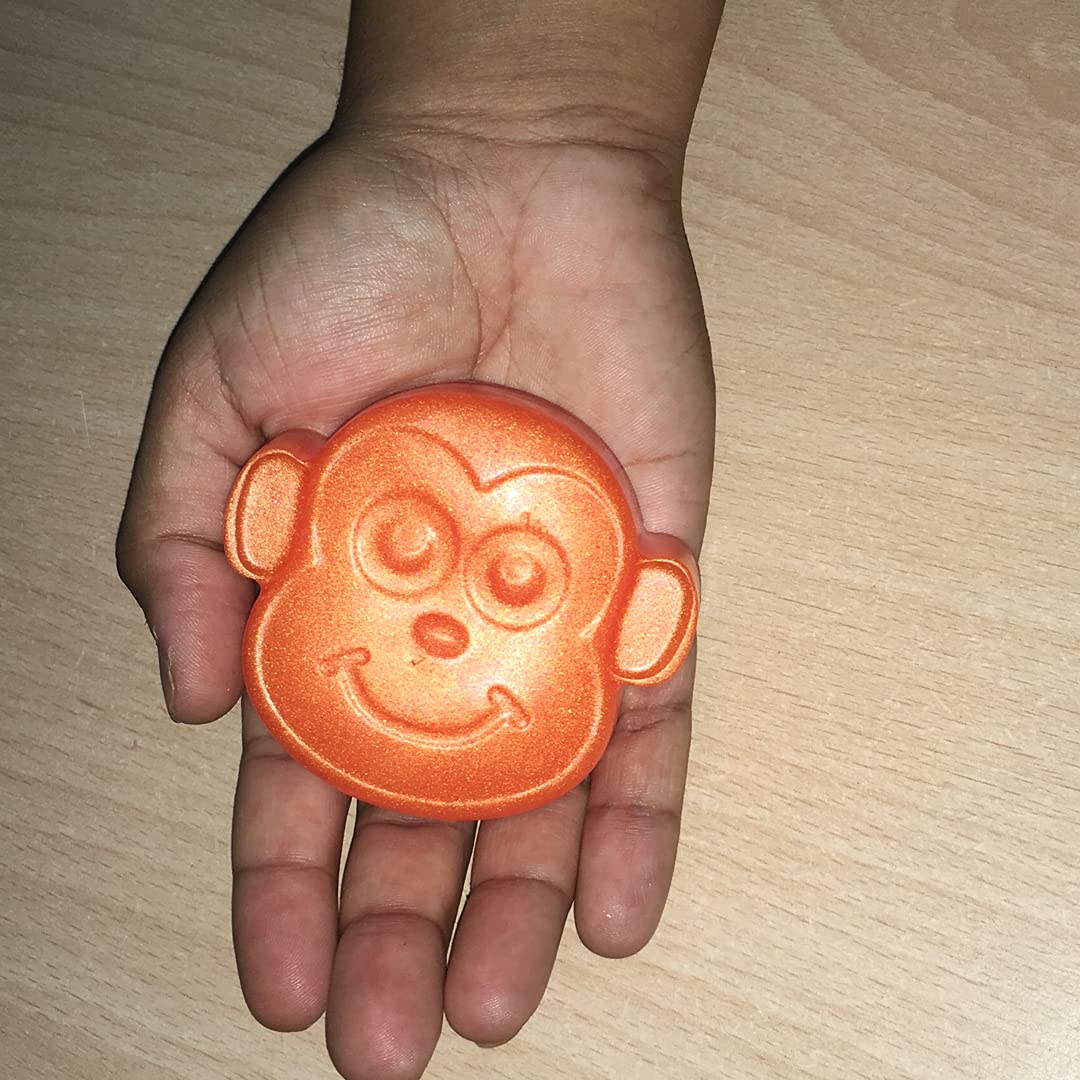 Jungle Theme Monkey Shaped Soap for Kids - Handmade Natural, Paraben & SLS Free, 75g Assorted Fragrance - Perfect for Bath Time Fun & Gentle Skin Care