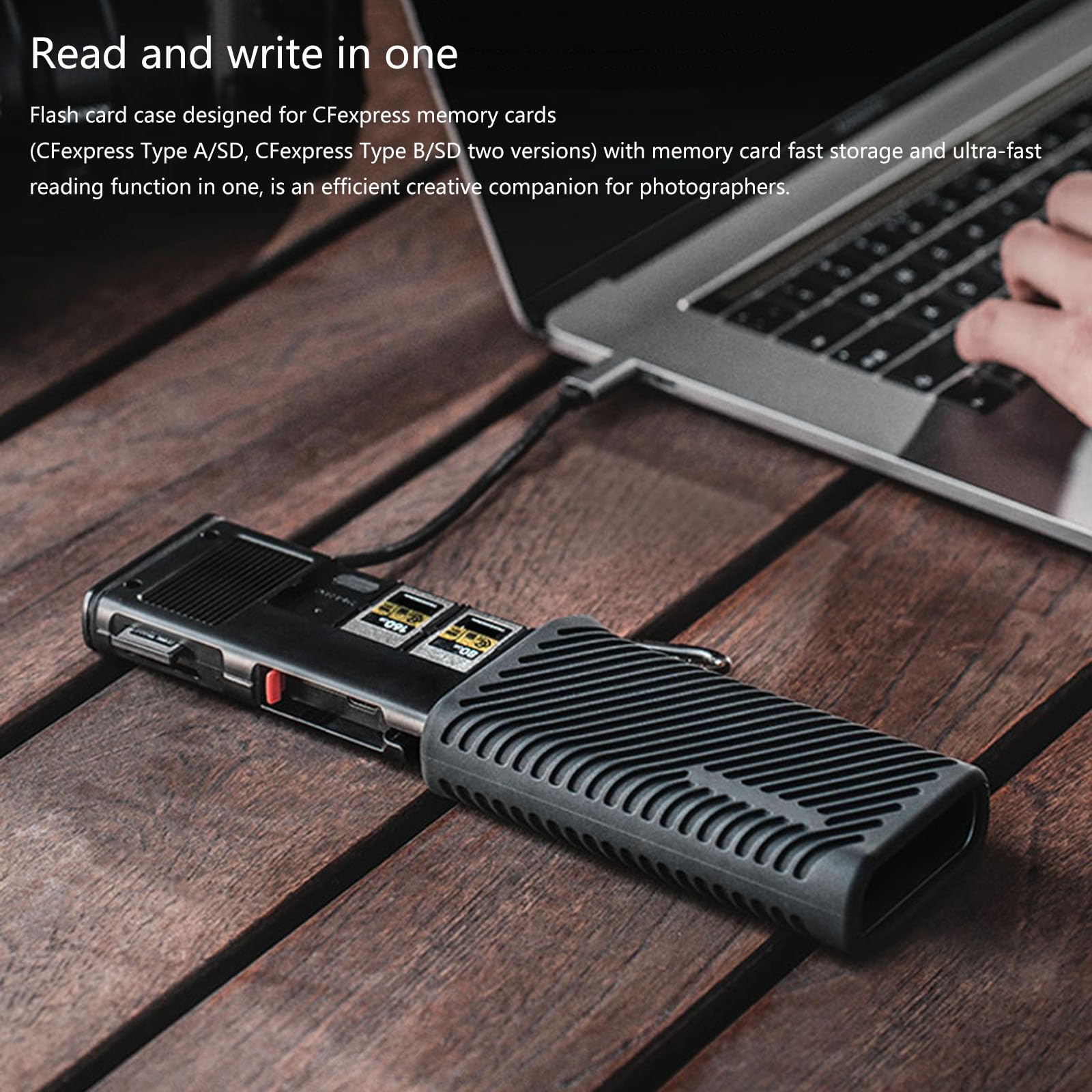 PNUOKN CFexpress Card Reader - High-Speed USB 3.2 Memory Card Adapter for Nikon/Canon/Sony Cameras, DSLR, Sports & Action Cameras - Perfect for 4K Video Recording & Professional Photography Workflow