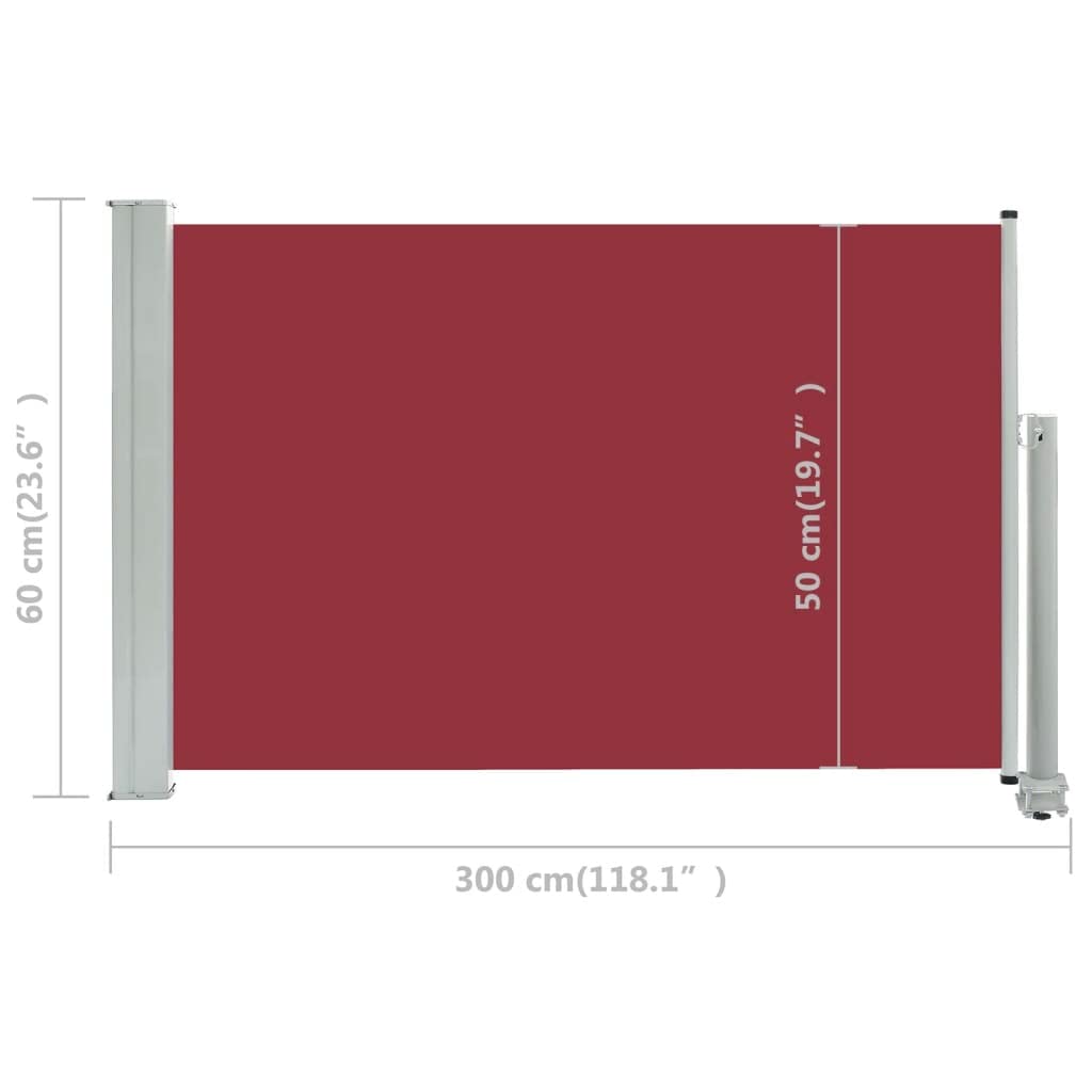 CHARMMA Retractable Side Awning - 23.6