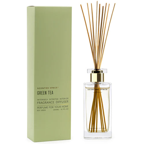 Premium Green Tea Aromatherapy Diffuser 200ml by Scented Space - Perfect for Home, Office & Spa Relaxation