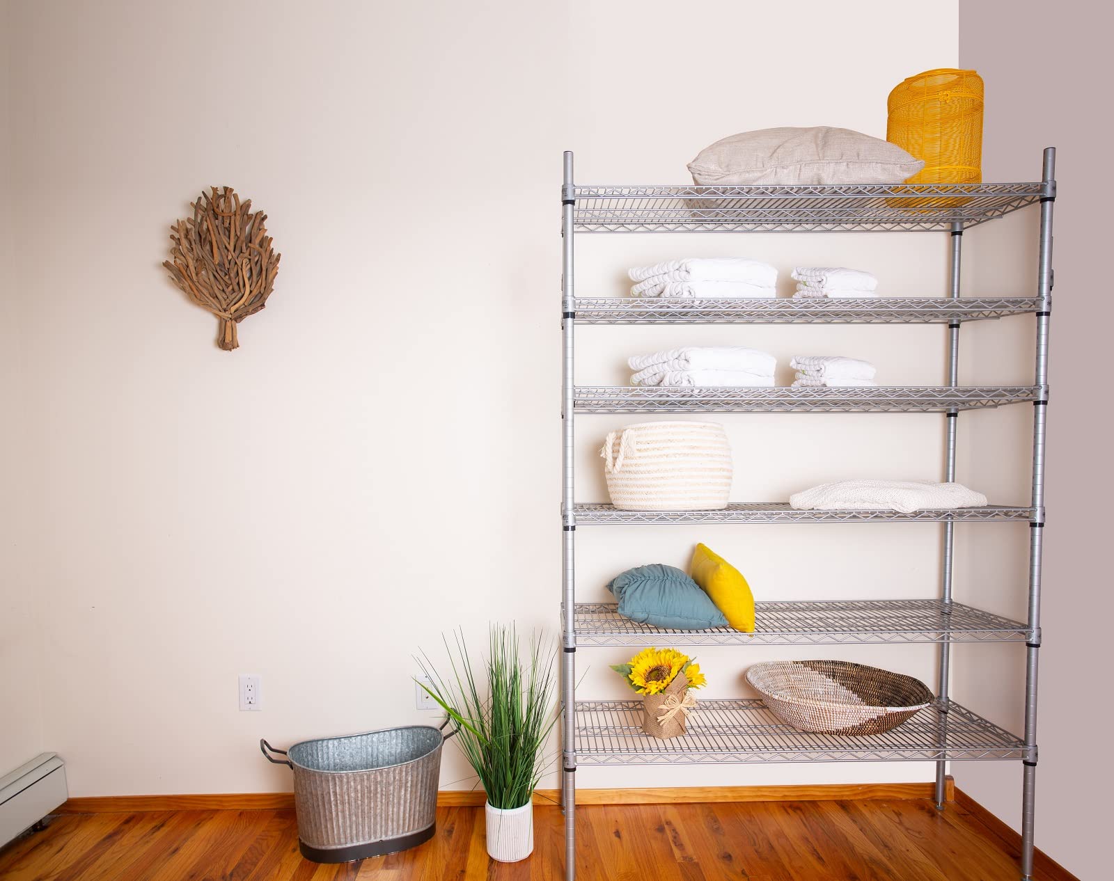 6-Tier Gray Starter Shelving Unit - 18